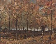 Lane with Poplars (nn04) Vincent Van Gogh